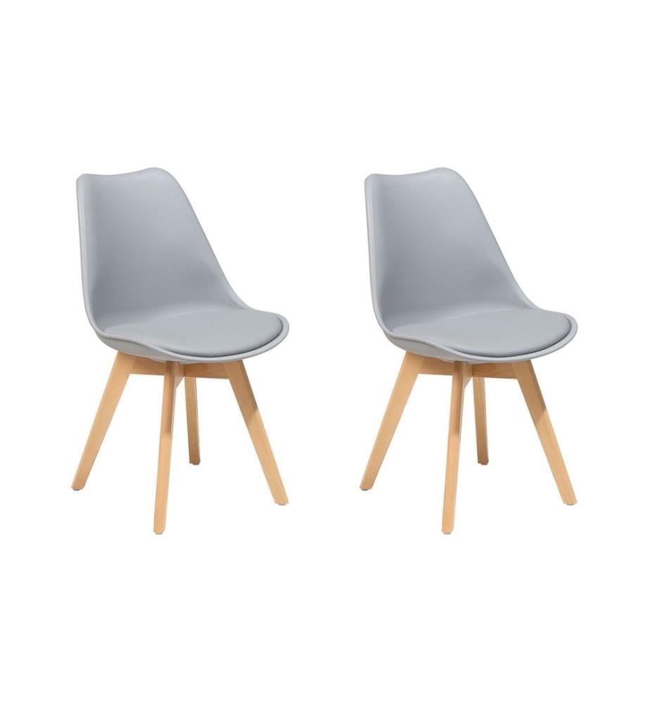 Lot de 2 chaises de salle à manger DAKOTA II Gris