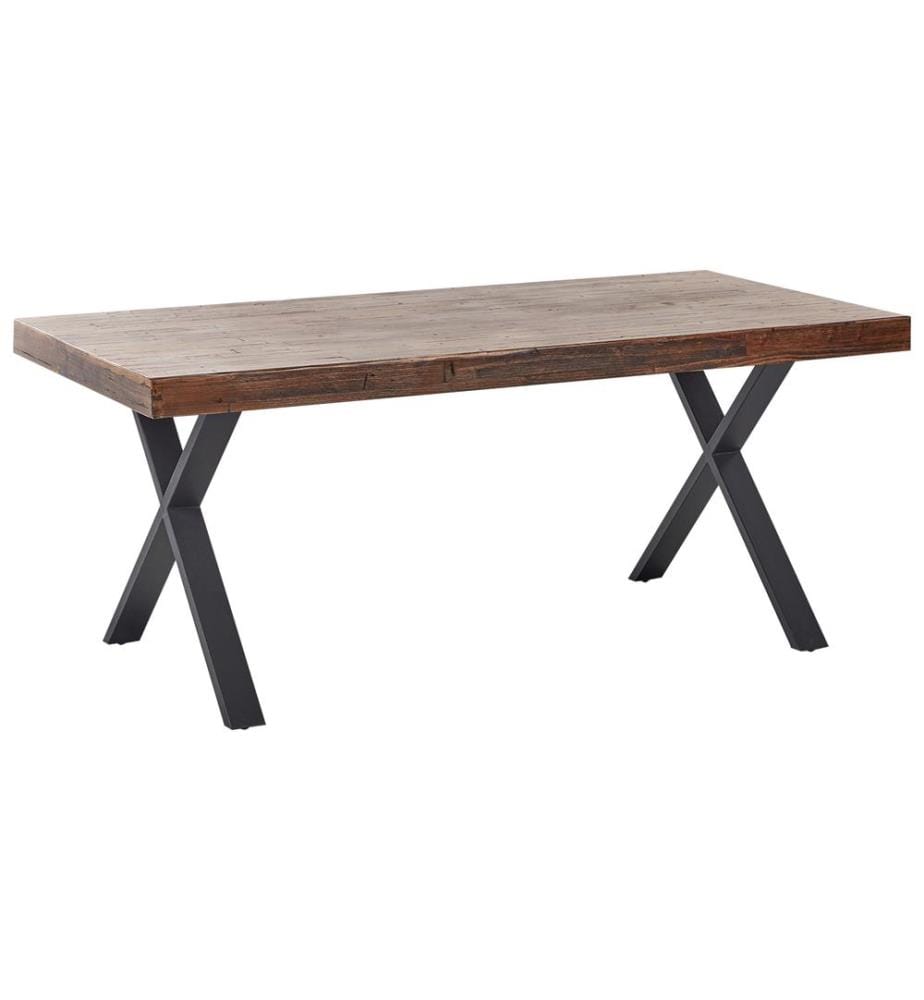 Table de repas CLIFTON Marron foncé 180 cm 90 cm Bois de pin