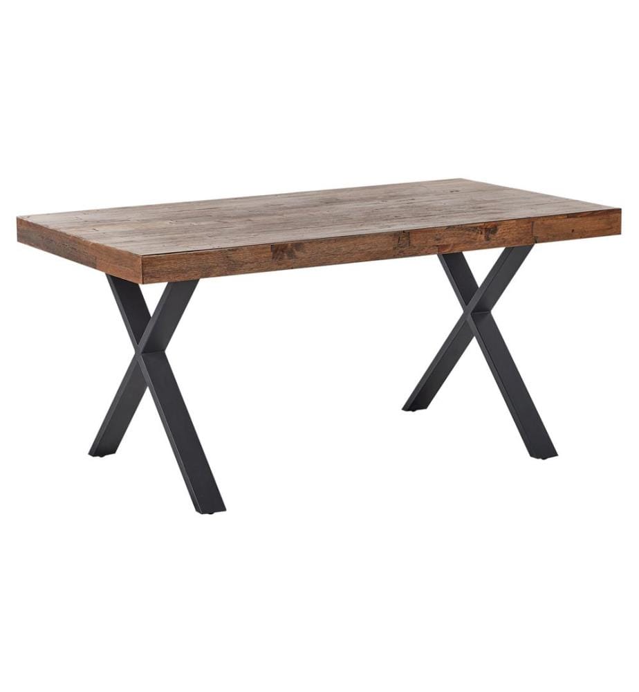 Table de repas CLIFTON Marron foncé 160 cm 90 cm Bois de pin