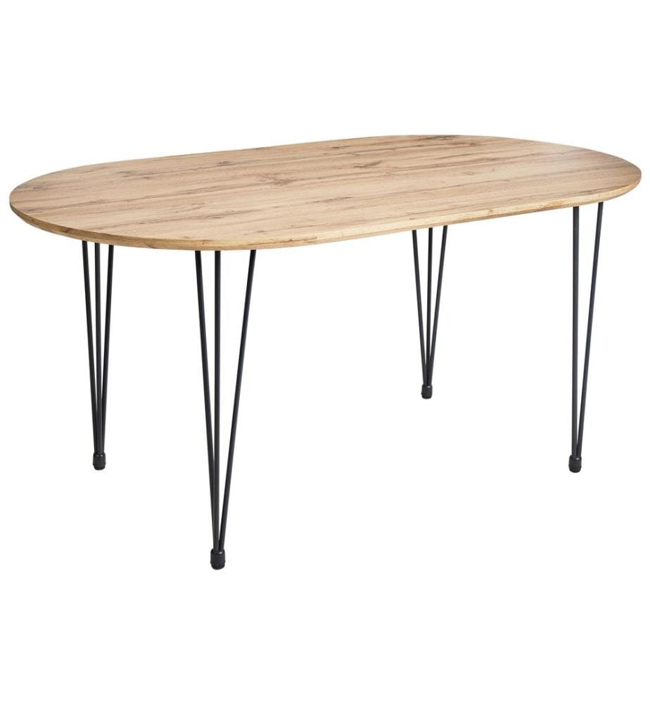 Table de repas CAVELL Marron clair 160 cm 90 cm