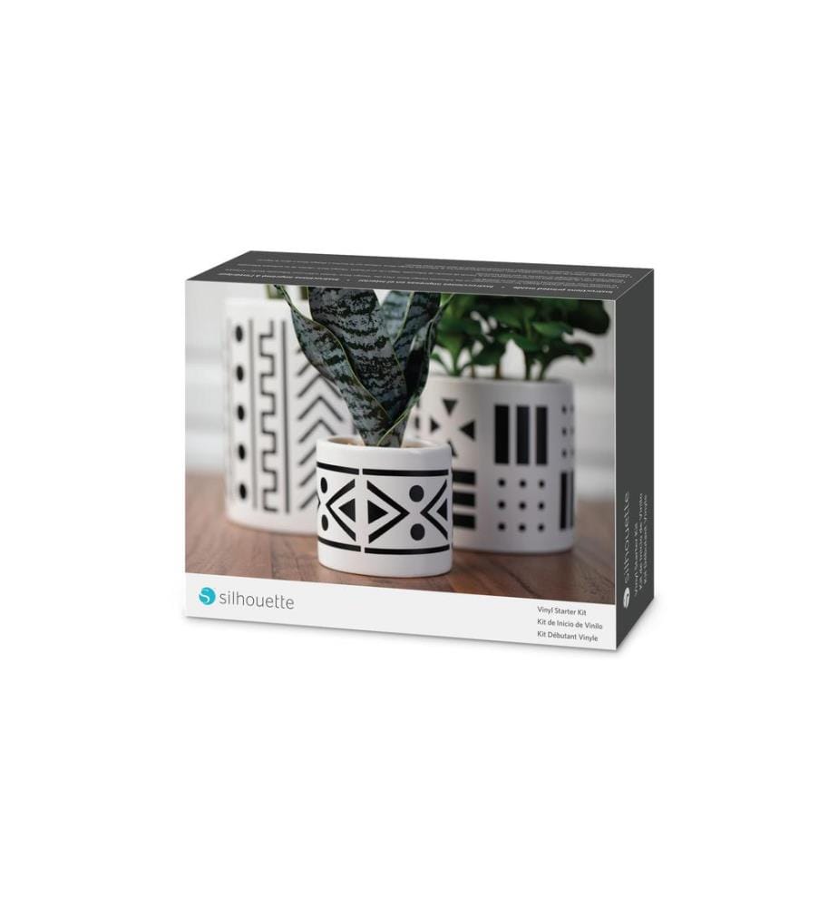 SILHOUETTE - Film de vinyle Starter Kit Noir/Blanc/Bleu/Rose