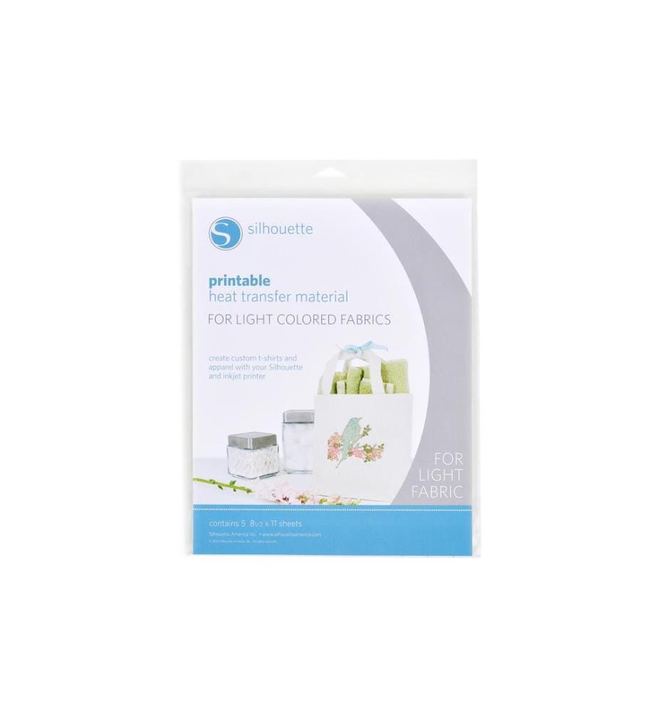 SILHOUETTE - Film thermocollant A4 tissus blancs
