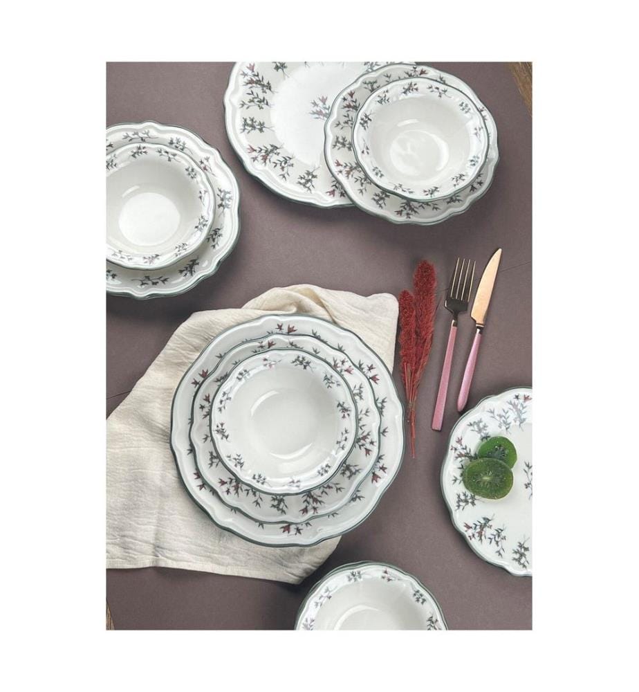 Service de Table 24 Pièces en Porcelaine