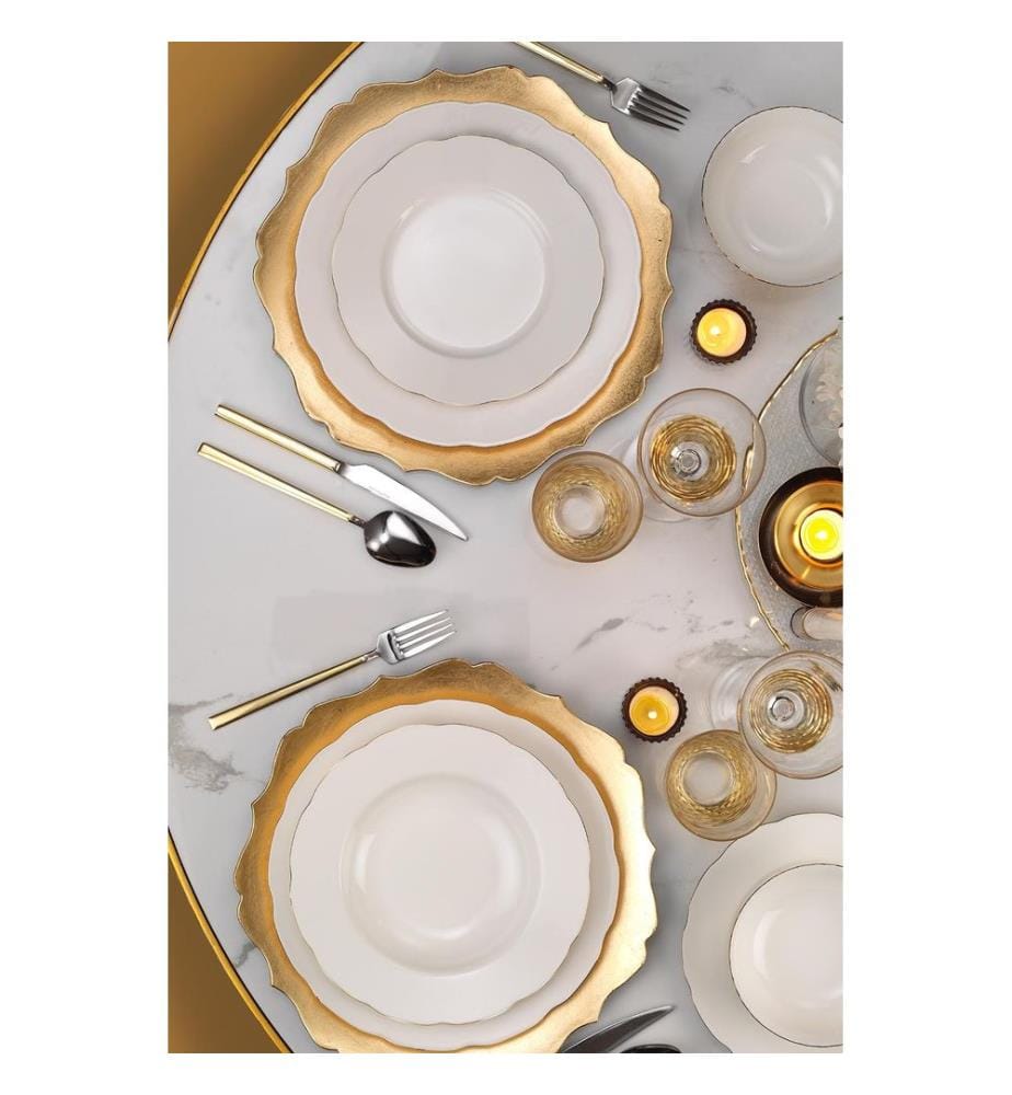 Service de Table 24 Pièces en Porcelaine