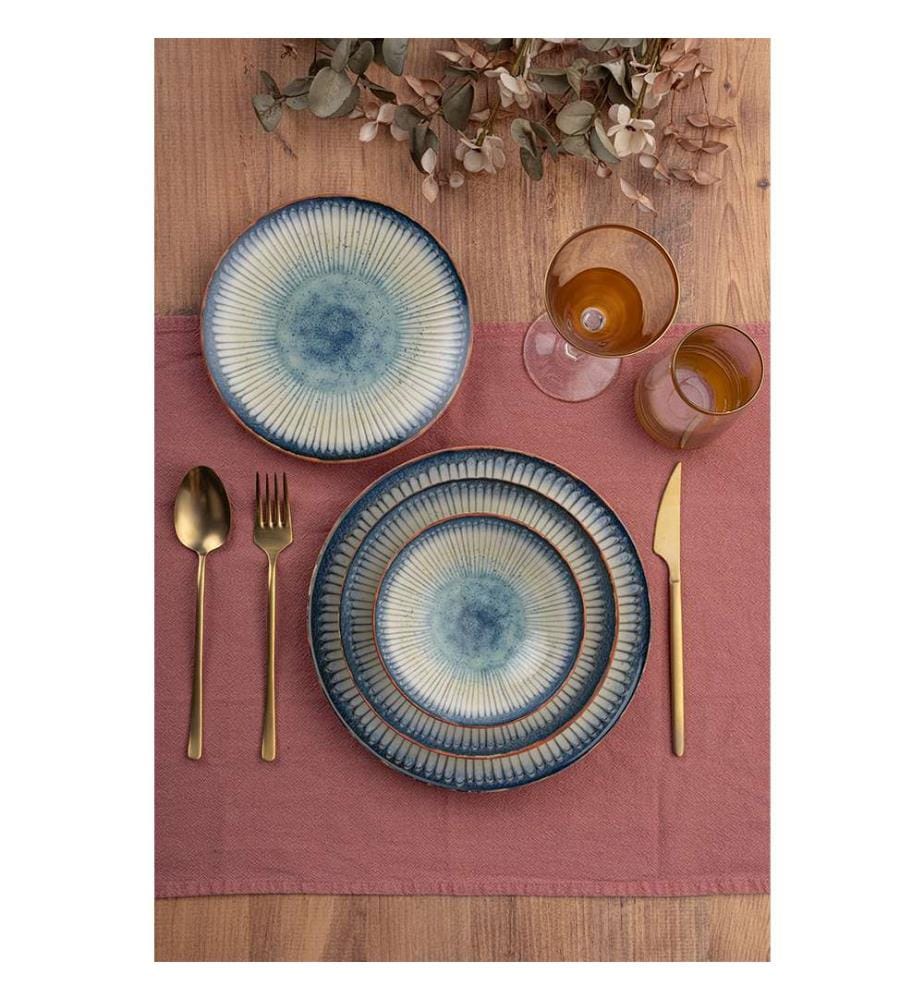 Service de Table 24 Pièces en Porcelaine - Multicolore