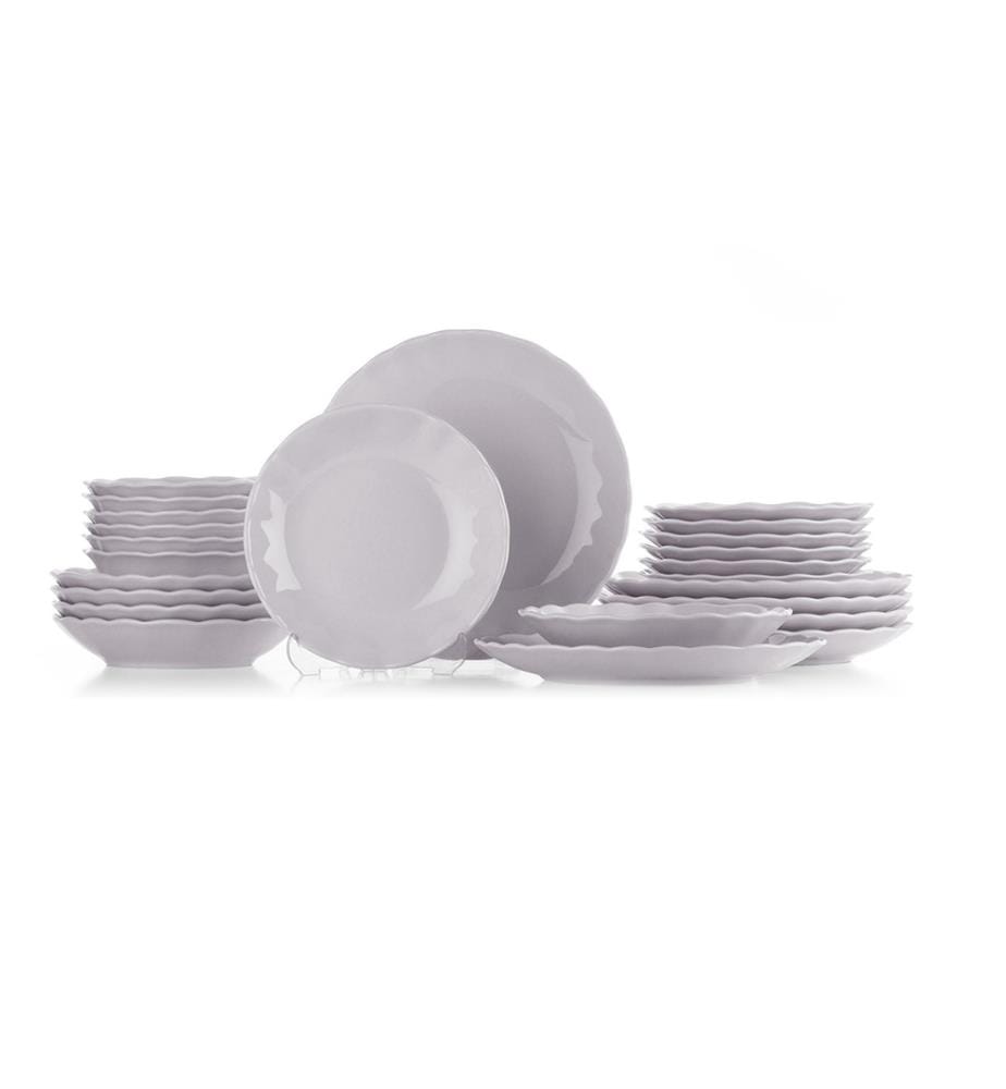 Service de Table 24 Pièces en Porcelaine - Light Lilac