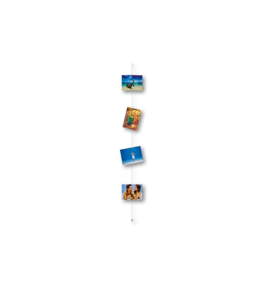 GOLDBUCH - Porte-photos Cord argent, 8 aimants