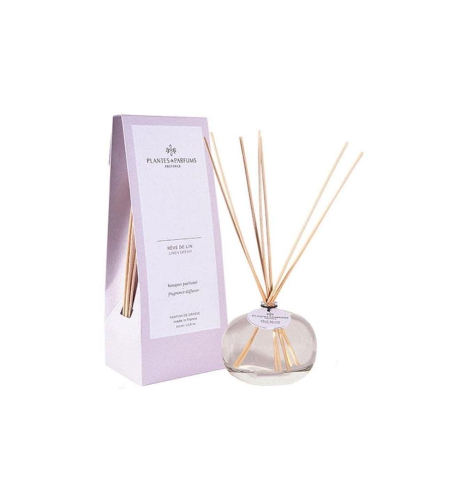 PLANTES & PARFUMS - Bâtonnets parfumés Rêve de lin 100 ml