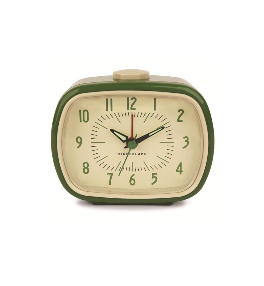 KIKKERLAND - Réveil classique Beige/Vert