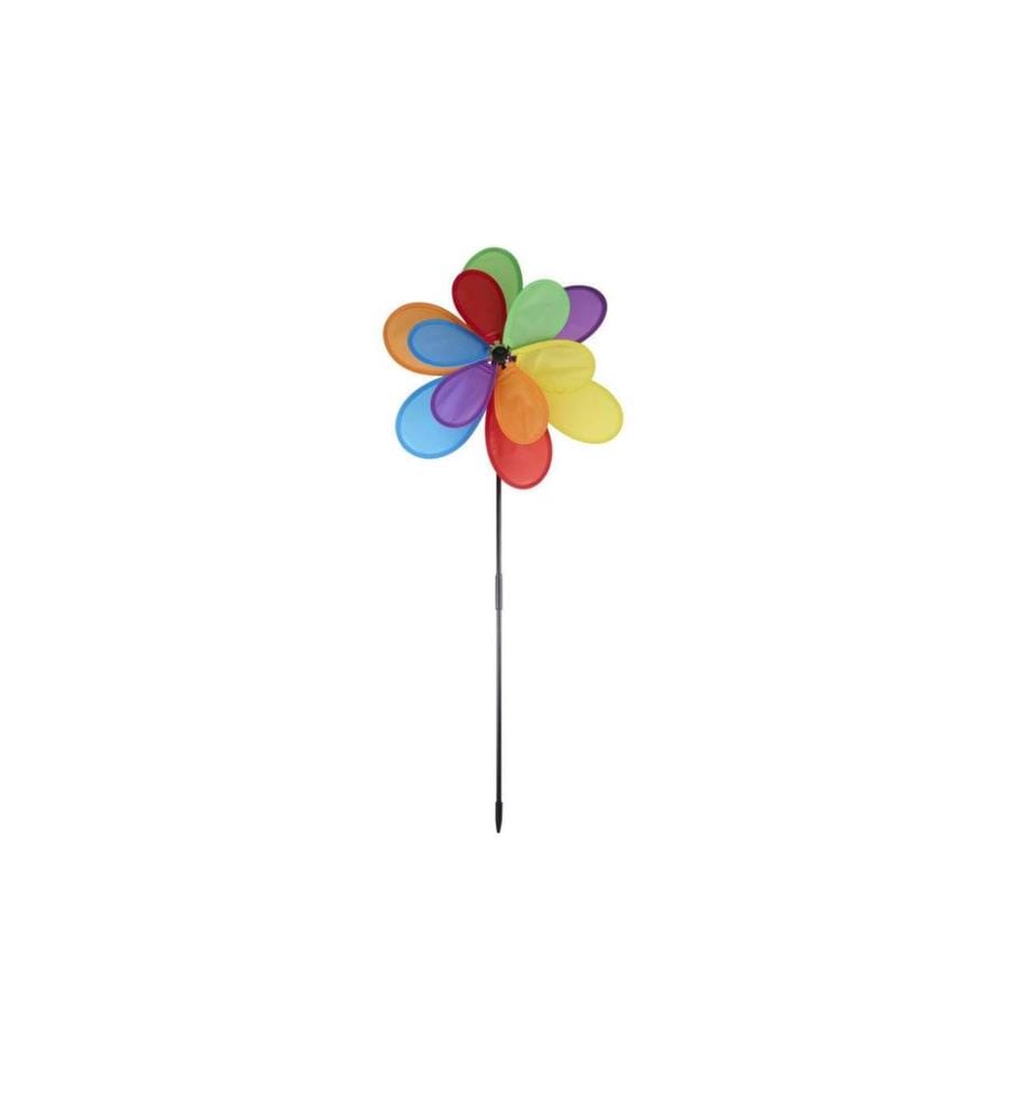 Arti Casa 502175 Moulin à vent de jardin plastique Fleur Multicolore