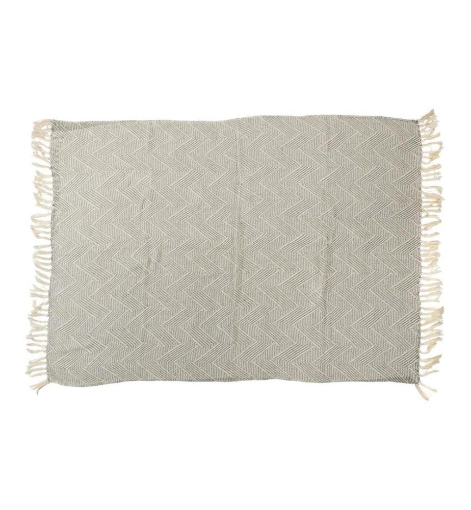 Arti Casa Couverture en coton 170 x 130 cm, Gris