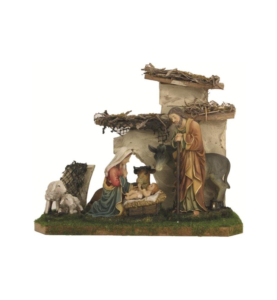 Crèche Botanic-Haus Étable avec figurines, 15 pièces