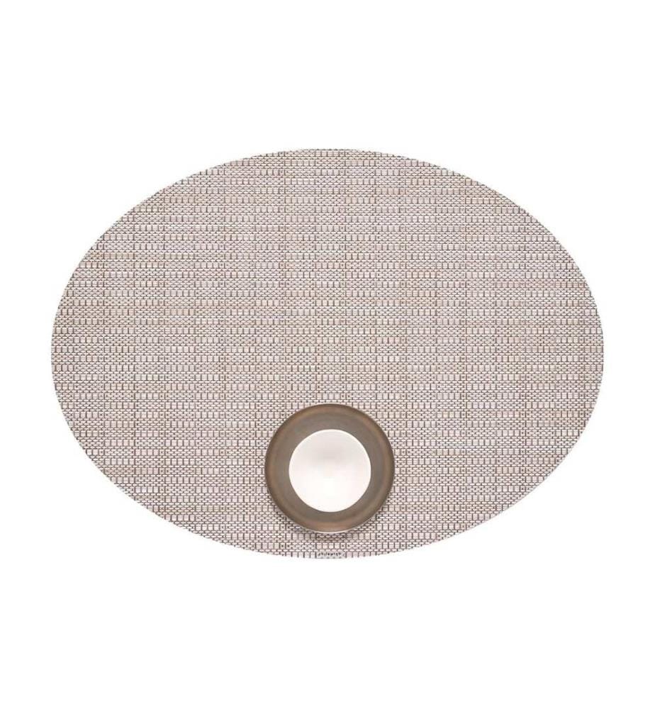 Chilewich Set de table Thatch, ovale, 36 cm x 49 cm, Pebble