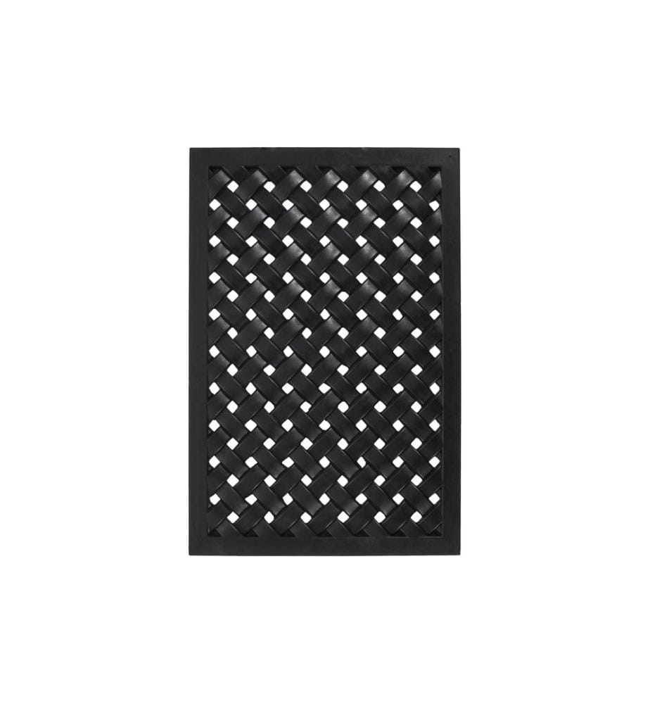 House Doctor Tapis de sol Braid, 90 x 40 cm, noir