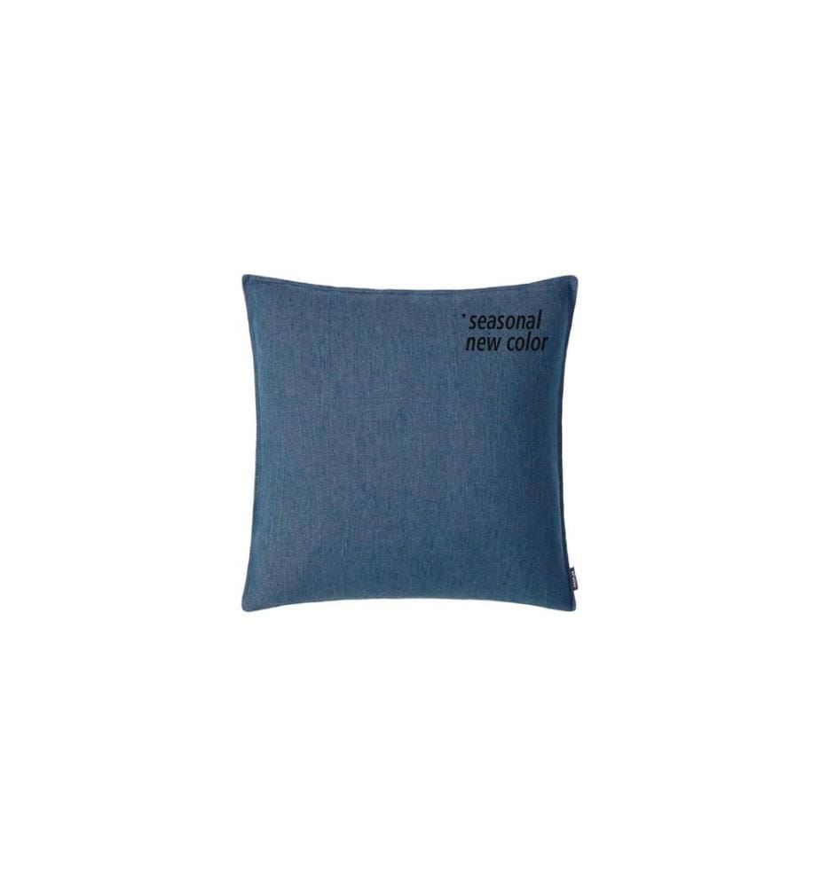 PROFLAX Housse de coussin Lin 50 x 50 cm, Bleu