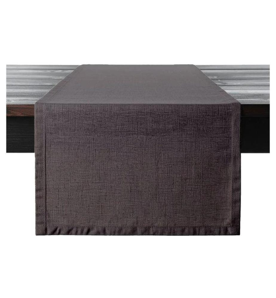 PROFLAX Couverture de table en lin 50 x 150 cm, Graphit