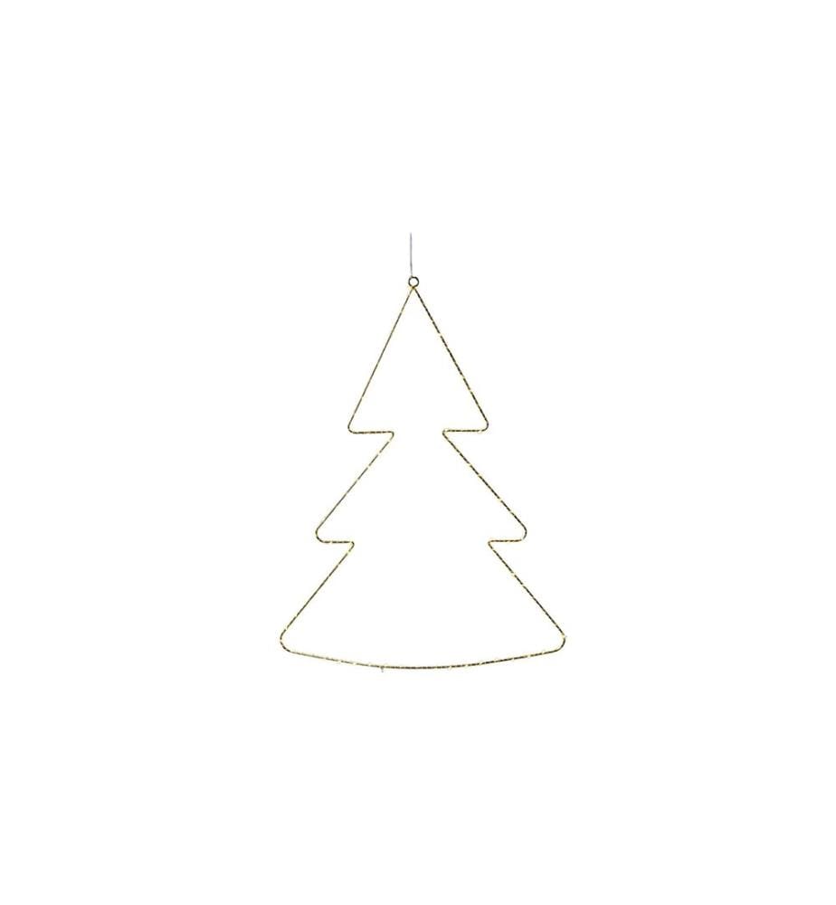 Suspension de fenêtre Sirius Liva Sapin, 70 cm, Or