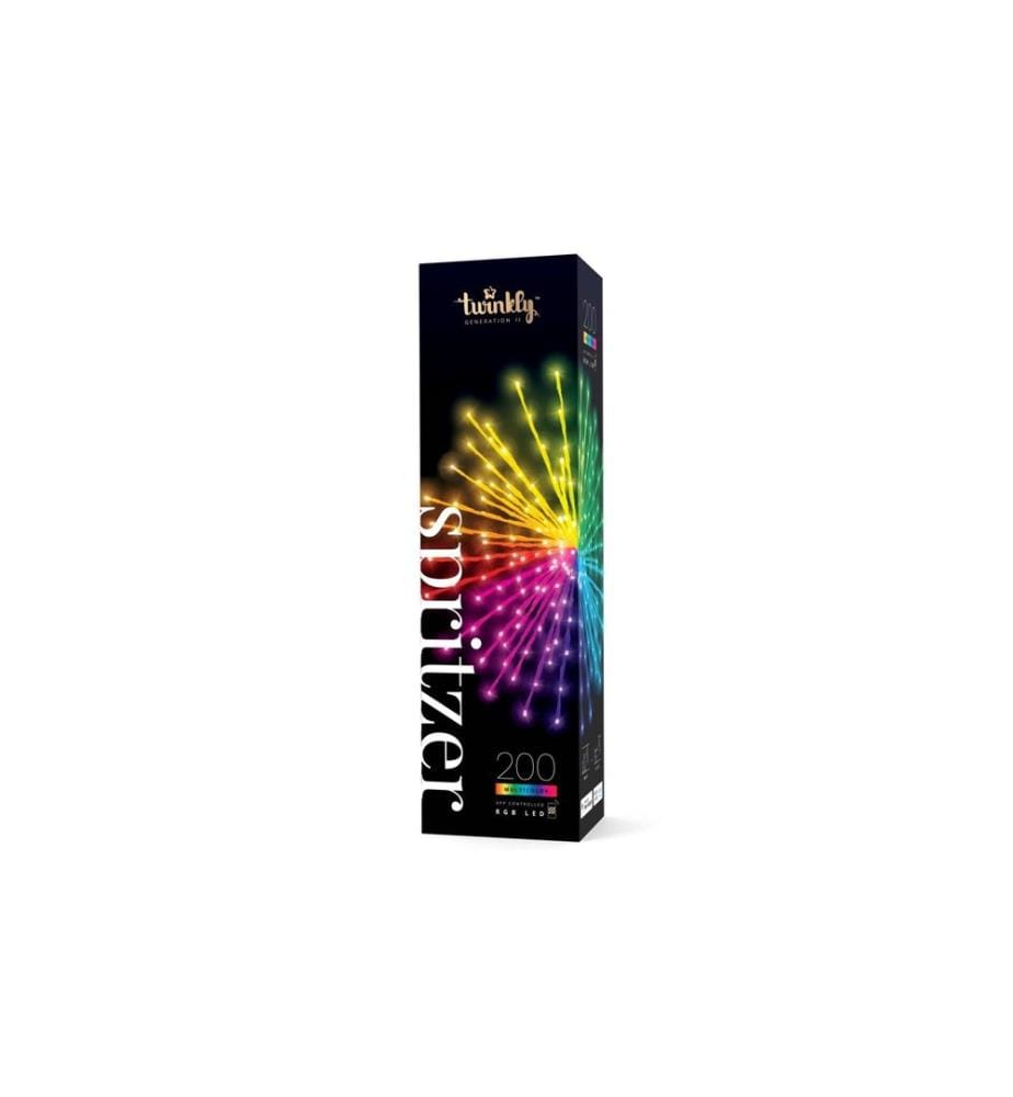 Guirlande lumineuse LED Spritzer, 200 LED, Ø 40 cm, BT+WiFi, RVB par Twinkly