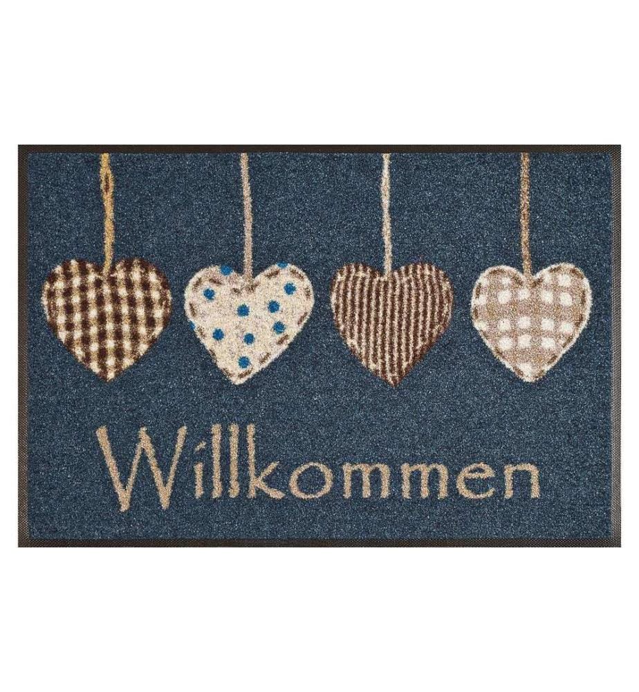 wash+dry Tapis d'entrée Cottage Hearts 50 cm x 75 cm