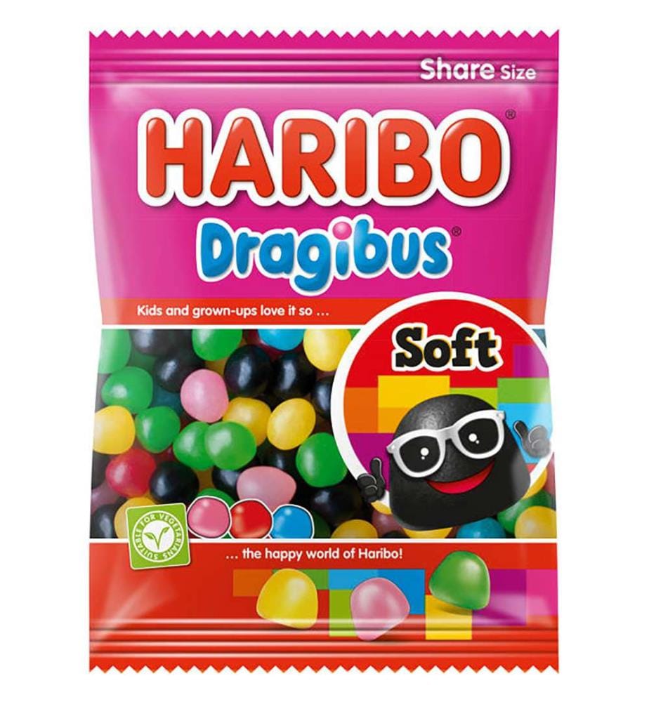 5x sachets "Haribo" Dragibus soft - 120g