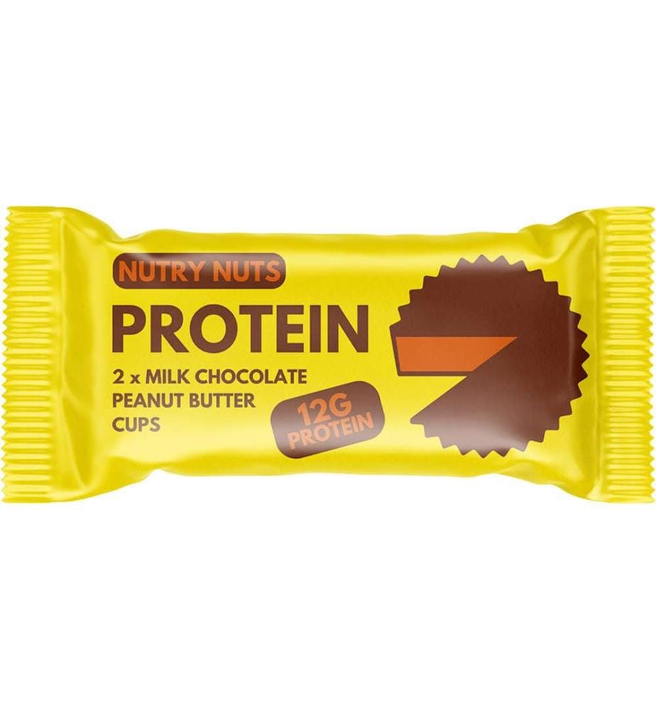 12x Nutry Nuts Milk Chocolate Peanut Butter Cups - 2x21g