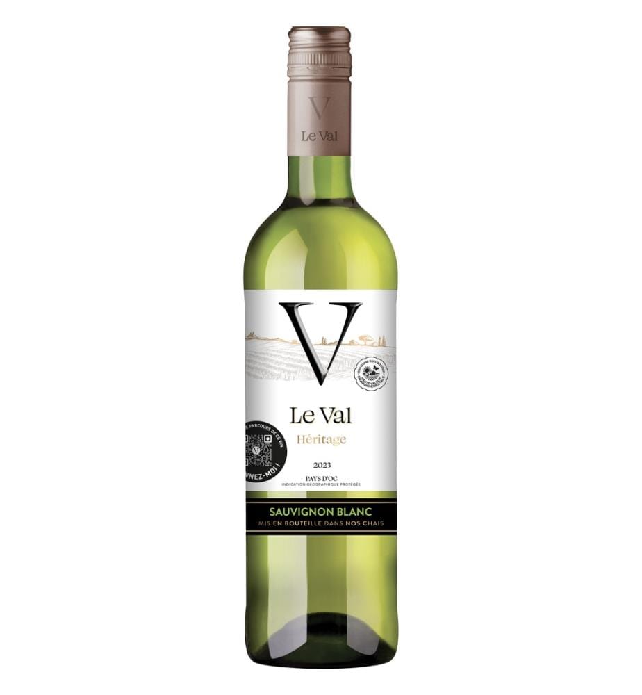 Le Val Heritage Sauvignon Blanc, Pays D'OC, 2023, Vin Blanc - 750ml