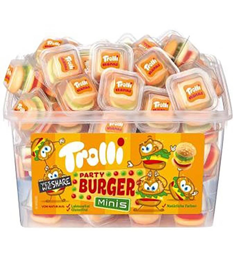 60x Trolli Boîte Party Burger - 60 pièces