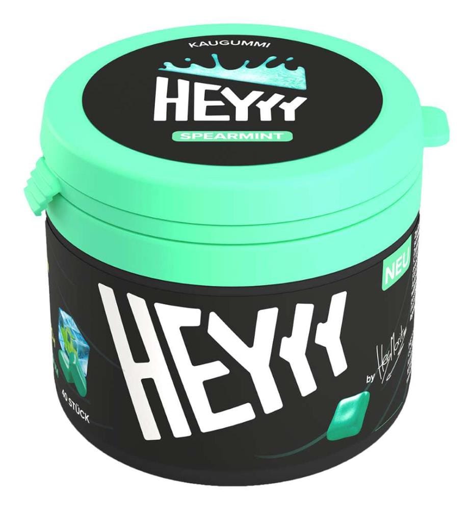 6x HEYYY chewing-gum menthe verte - 68g