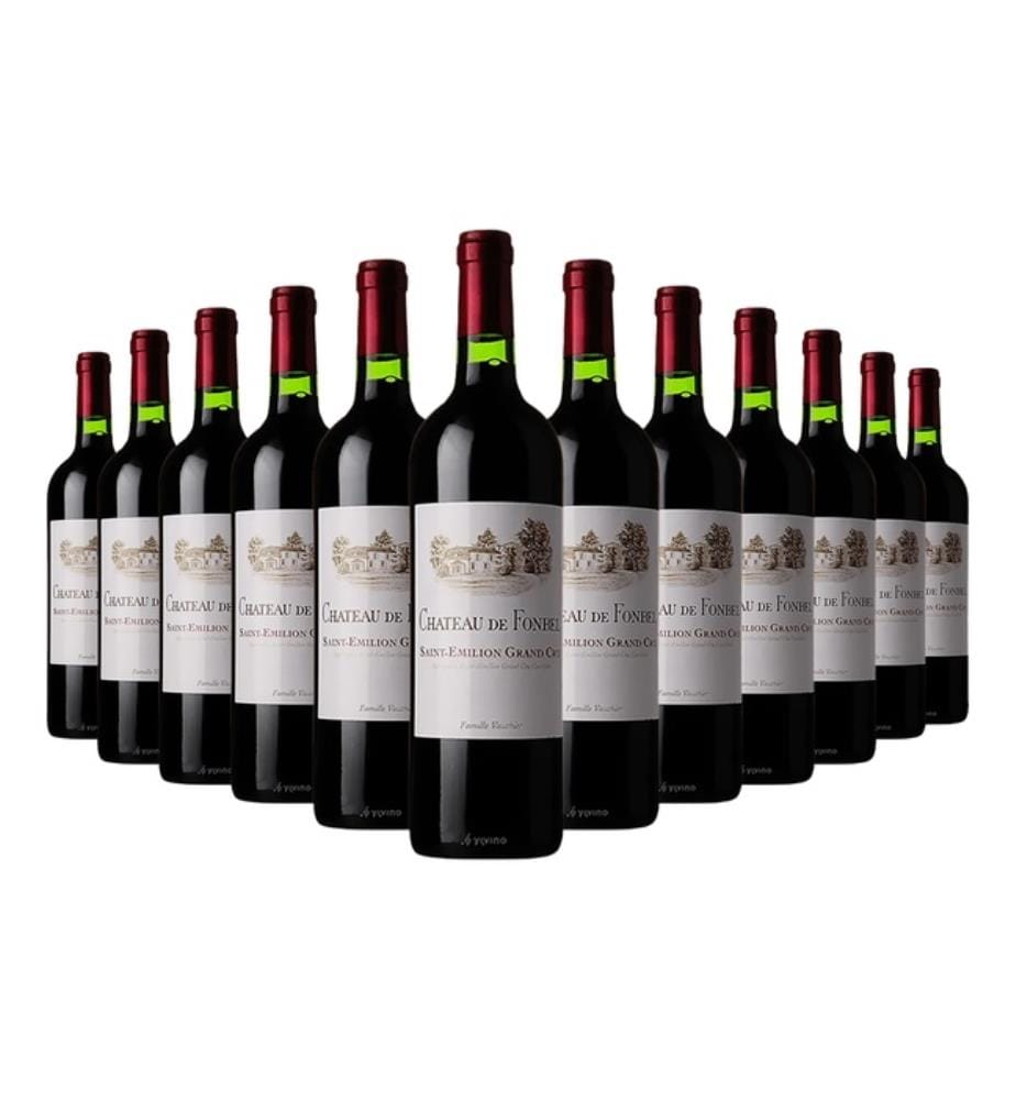 Lot de 12 bouteilles de vin rouge Château de Fonbel 2022, Saint-Émilion Grand Cru - 75 cl