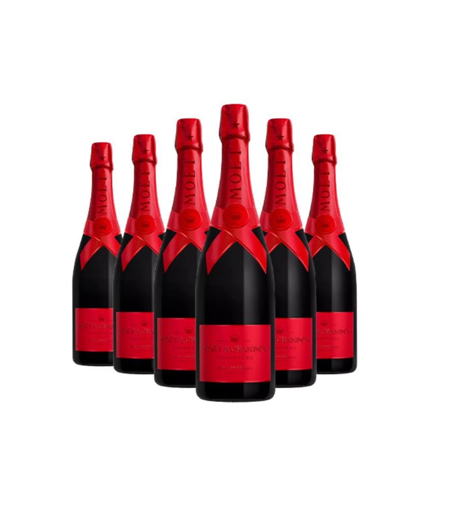 Champagne Moët Impérial Édition Limitée Rouge (6x75 cl)