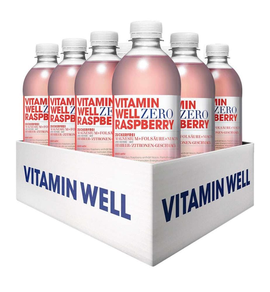 Vitamin Well Zero Raspberry - 12 x 50 cl