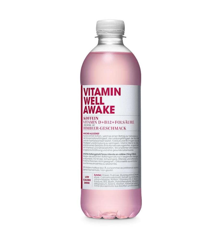 Vitamin Well Awake Framboise - 12 x 50 cl