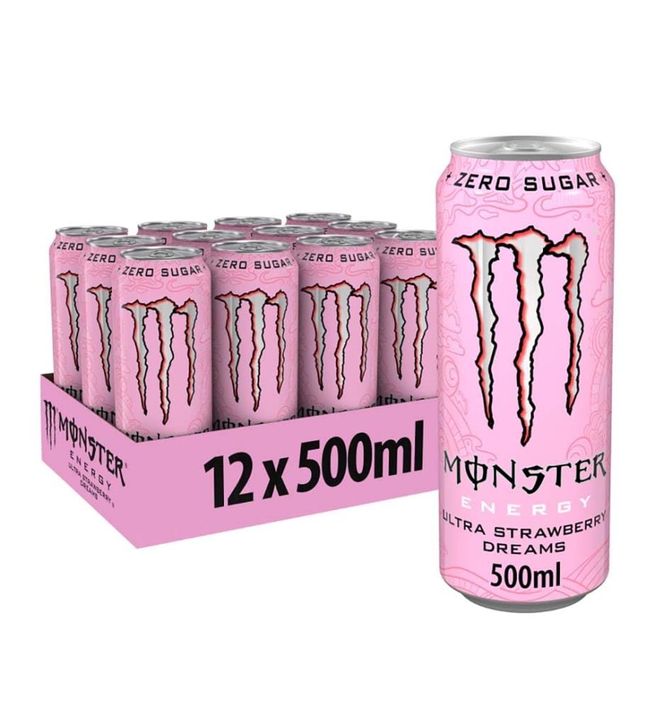 12x Monster Strawberry Dreams - 500 ml