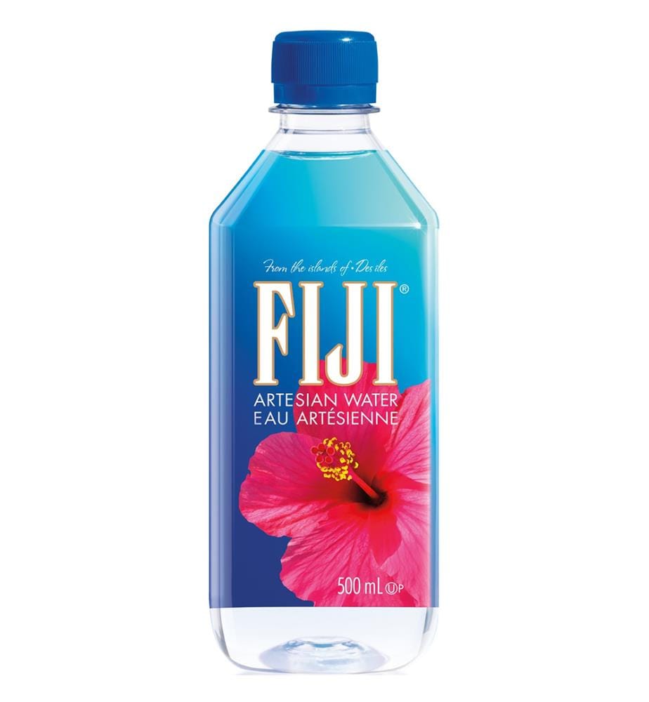 24 bouteilles d'eau FIJI, en pack de 4 x 6 bouteilles en PET - 500 ml
