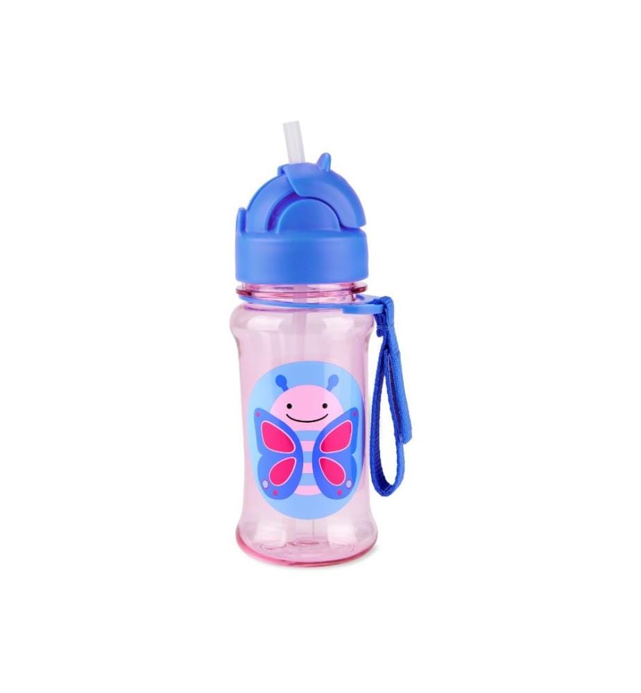 Tasse Tritan avec paille Zoo - Papillon