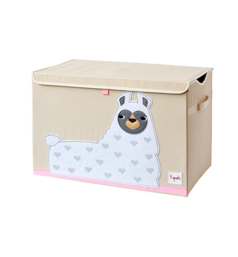 Coffre à Jouets Llama - Beige et Blanc