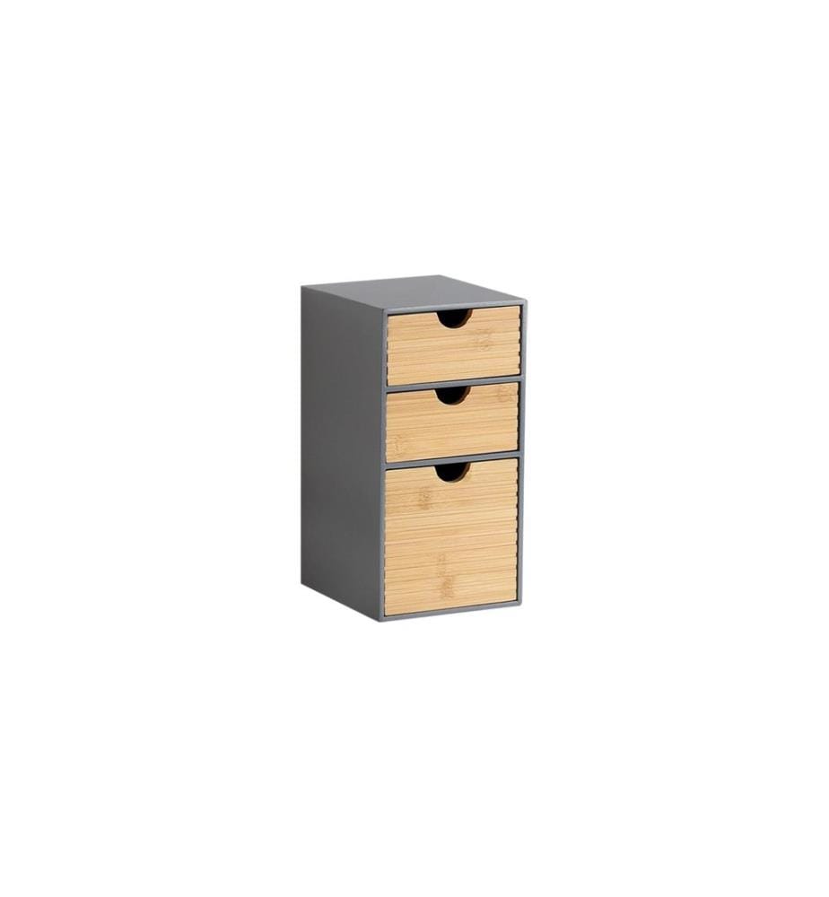 Kesper Meuble de rangement Kesper à 3 tiroirs Brun/Gris