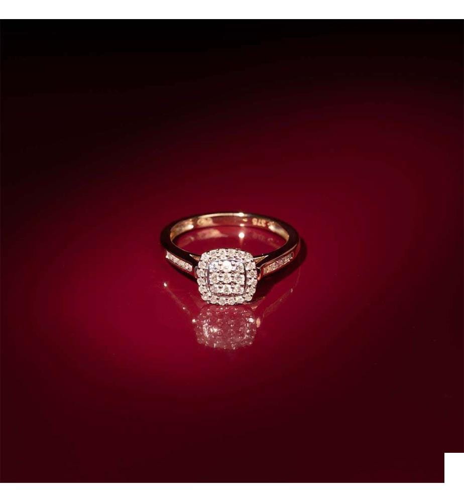 Bague duo Mon vu le plus cher - Or Jaune 375/1000