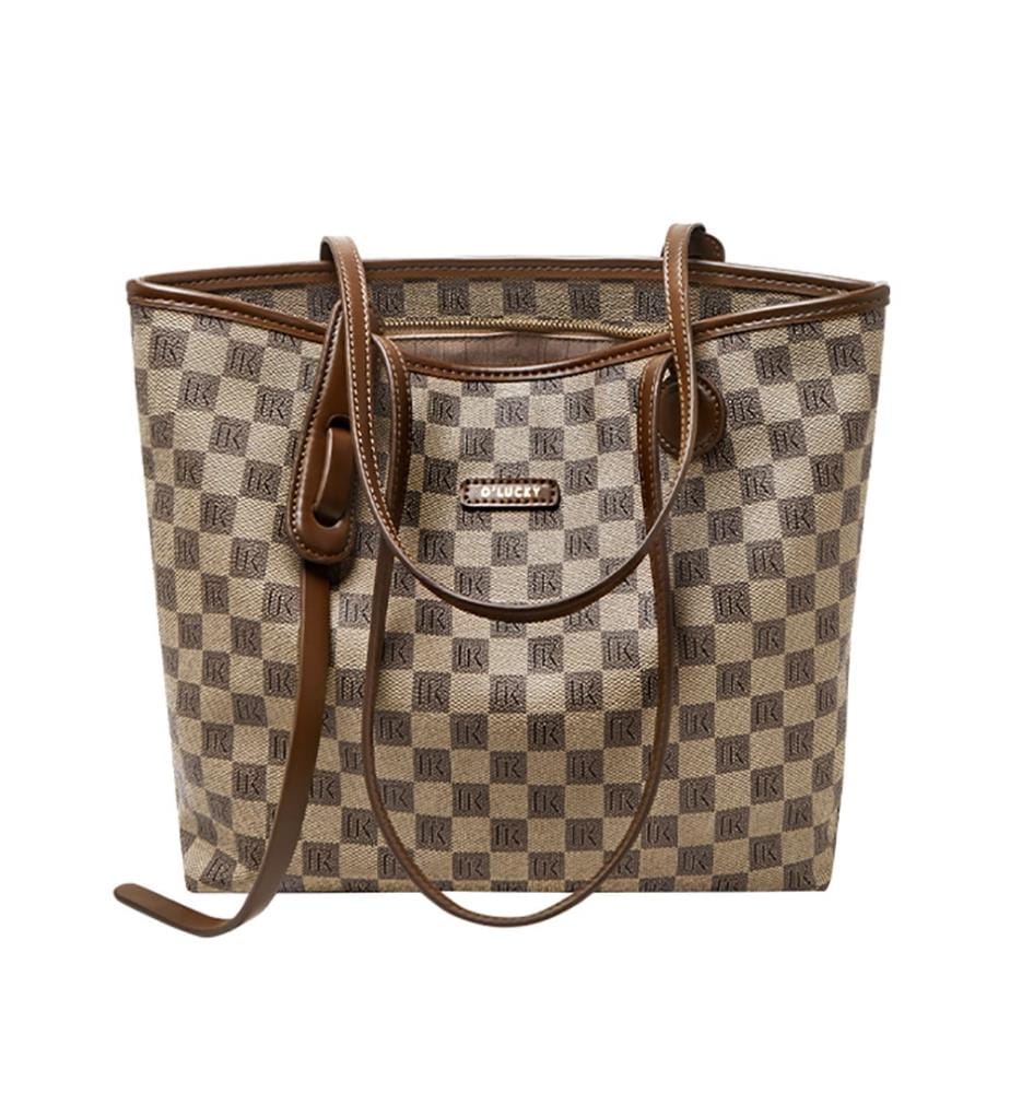 Sac Fourre-Tout Vintage à Carreaux