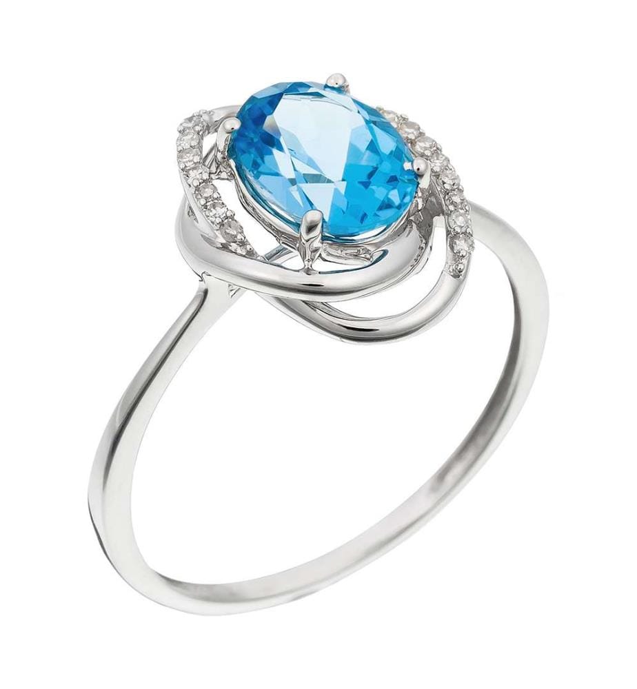 Bague Rivage - Or Blanc 375/1000