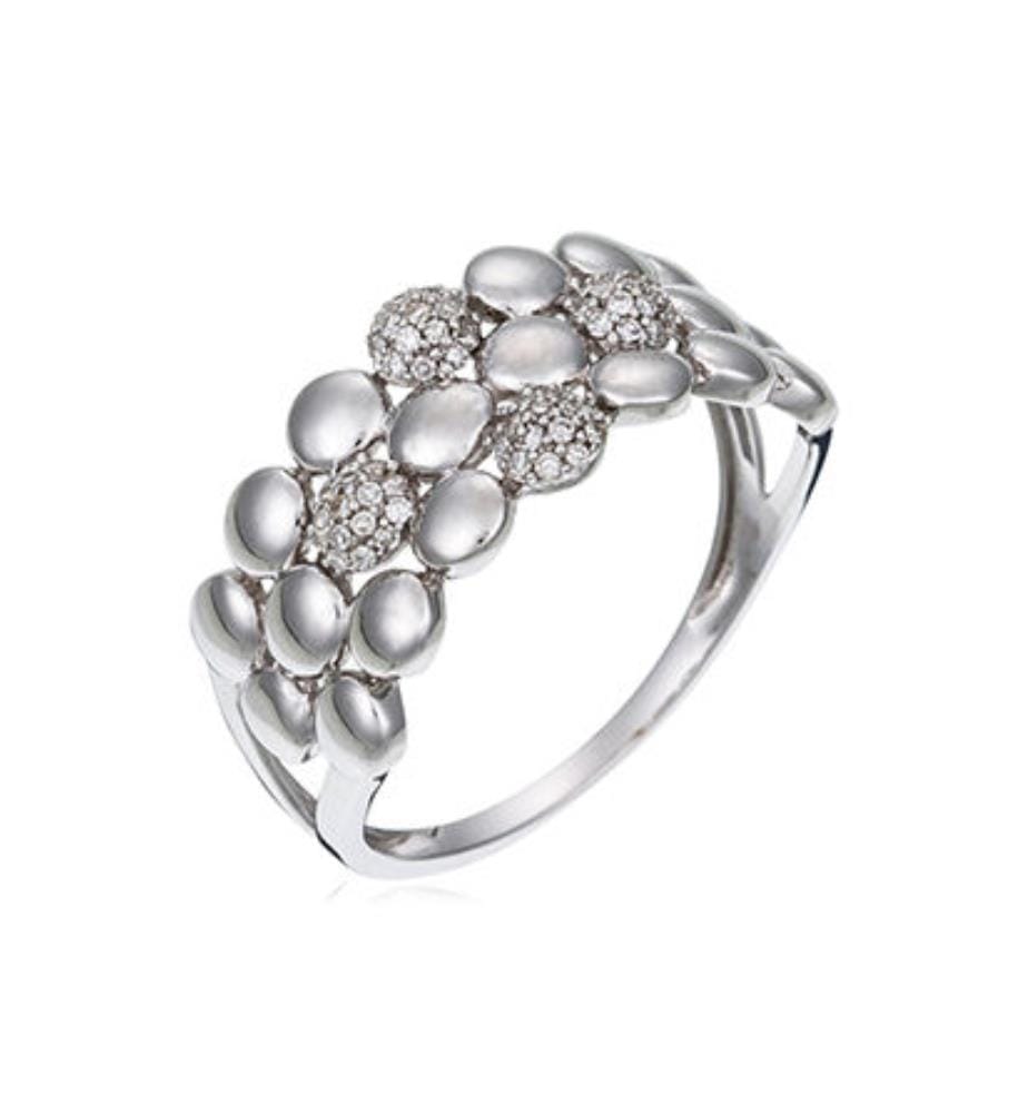 Bague Mille et un rond - Or Blanc 375/1000