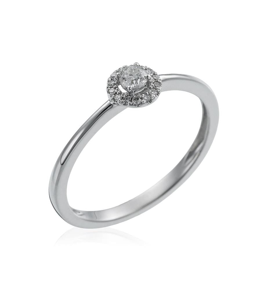 Bague Cendrillon - Or Blanc 375/1000