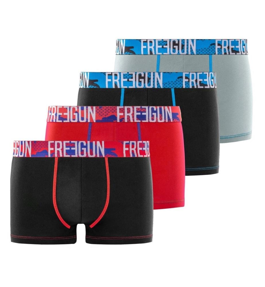 Lot de 4 Boxers Coton - Multicolore