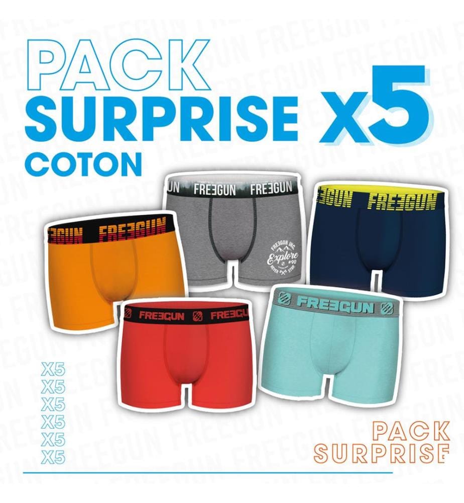 Lot de 5 Boxers - Multicolore