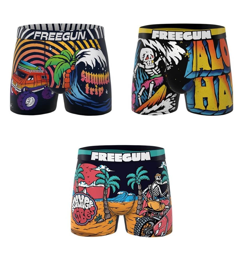 Lot de 3 Boxers Retro Summer - Multicolore