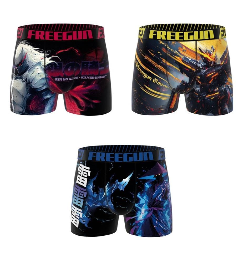 Lot de 3 Boxers Manga Gamer - Multicolore