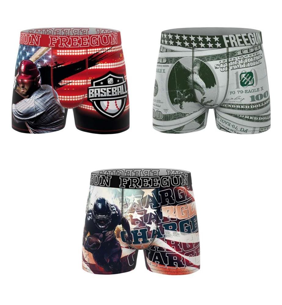 Boxer Baseball Dollar Charge - Multicolore