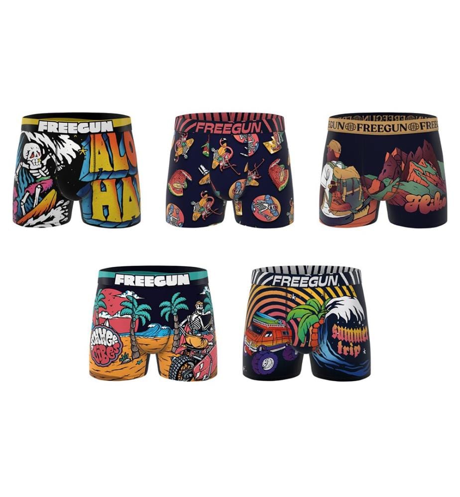 Lot de 5 Boxers Retro Summer - Multicolore