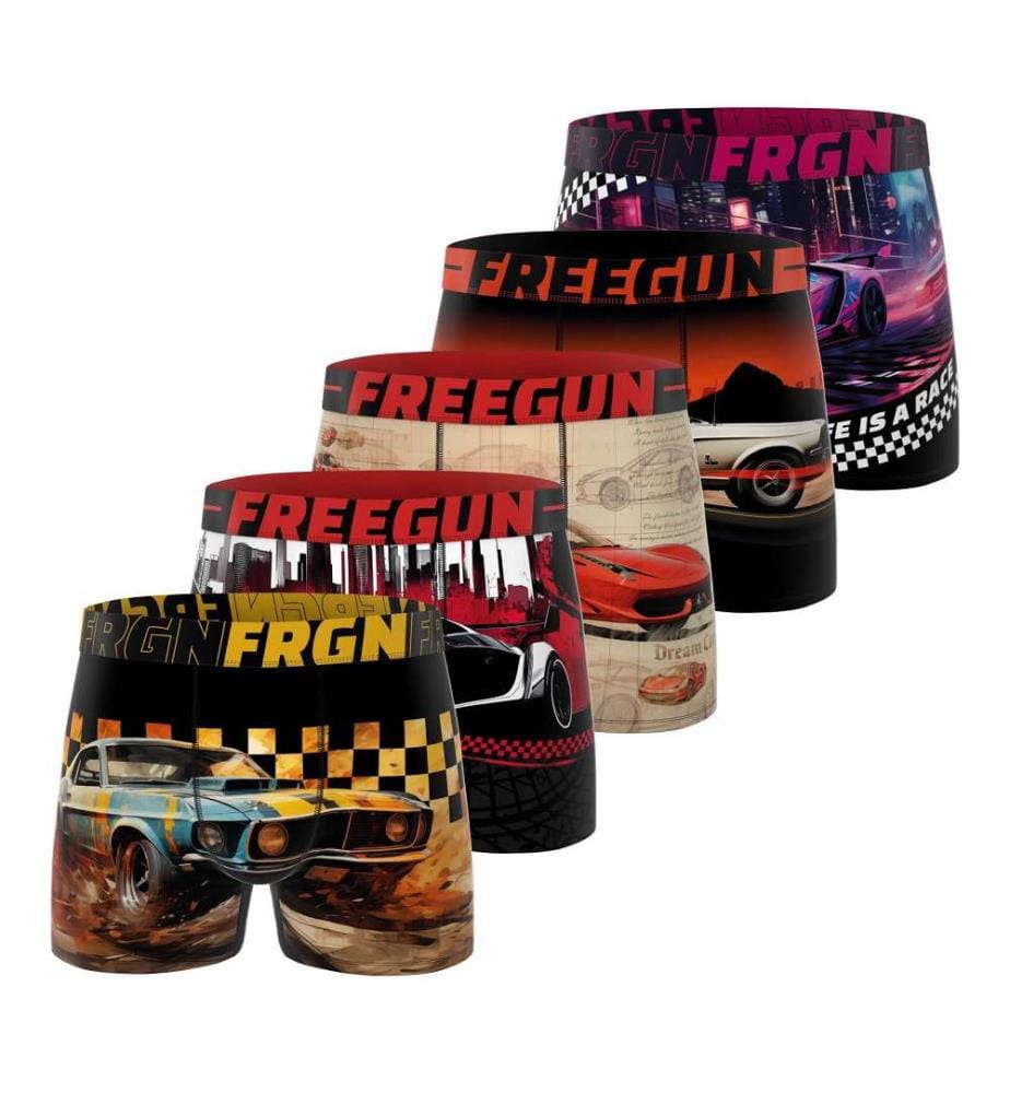 Lot de 5 Boxers Cars Racing - Multicolore