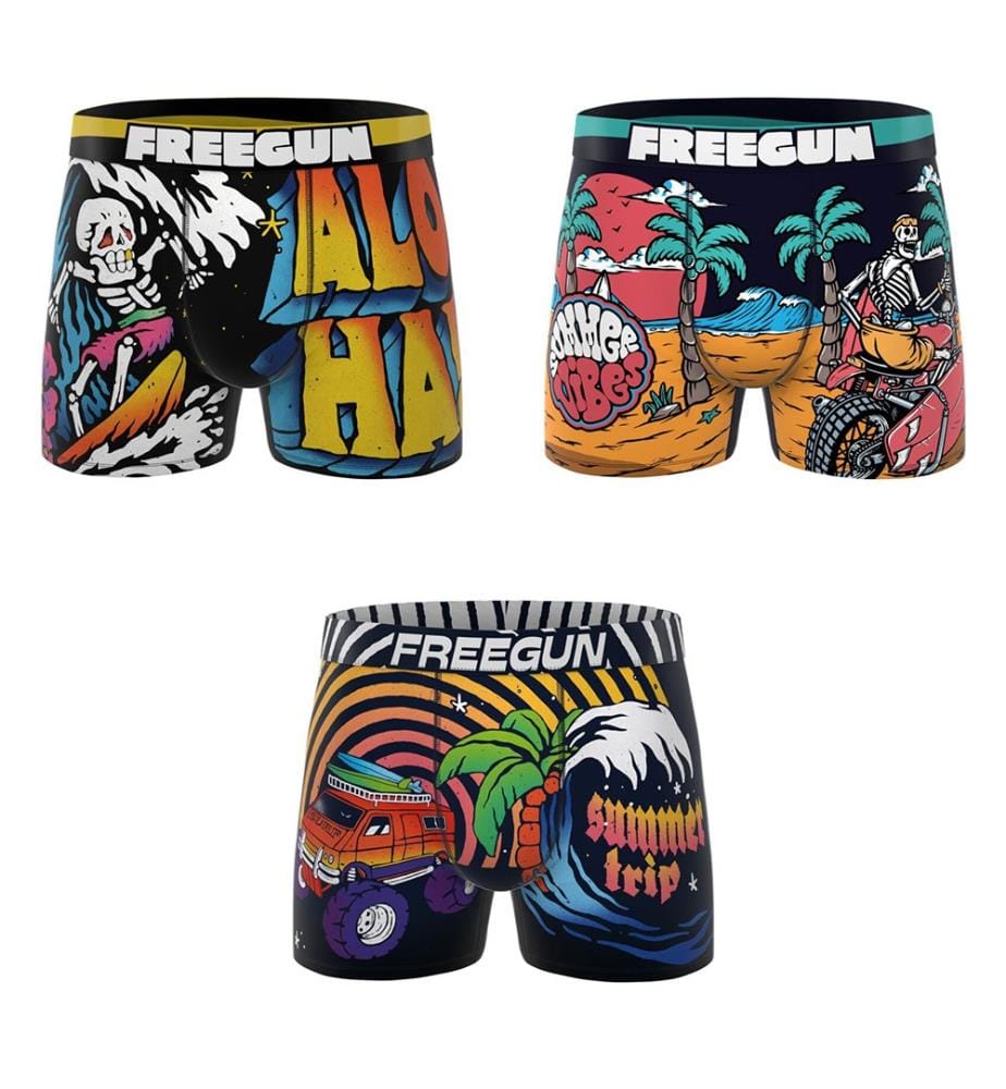 Lot de 3 Boxers Retro Summer - Multicolore